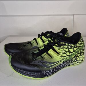 Saucony Men's Black and Green Running Shoes